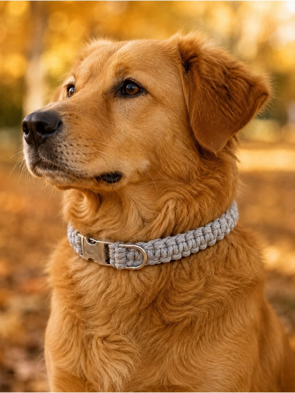 Gray Dog Collar - by Zink & Dot